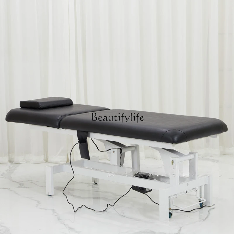 

Electric beauty massage bed physiotherapy tattoo chair massage body folding lift bed