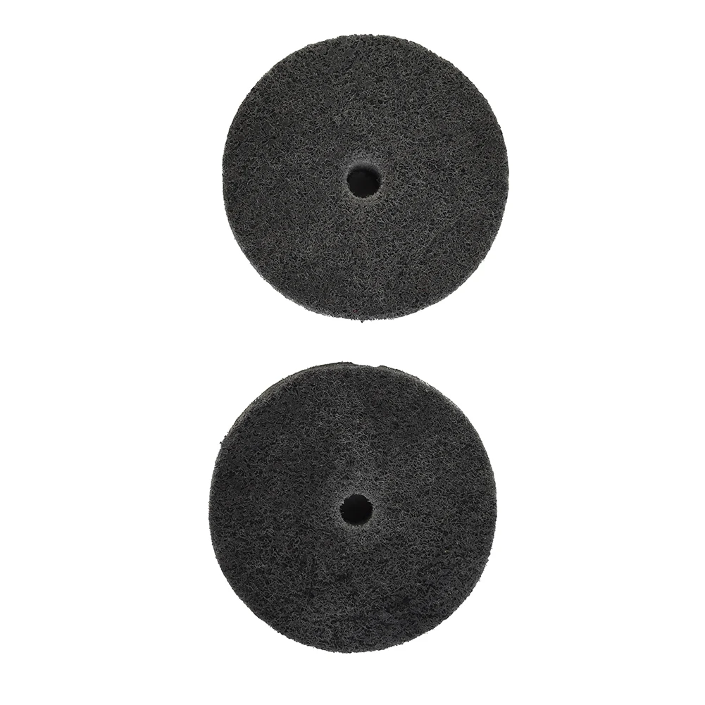 2pcs 75mm Nylon Abrasive Grinding Wheel On Household Bench Grinder For Metal Stone Wood Finishing Grinding Disc Tool