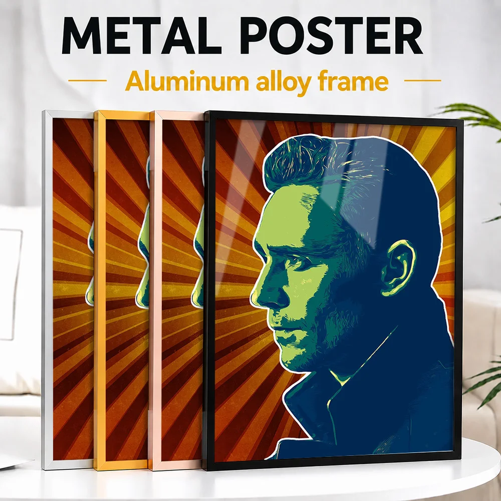 Tom Hiddleston Metal Poster With Aluminum Alloy Frame Personalized Photo Story Style Wall Art For Studio Memorable Viewer Gift