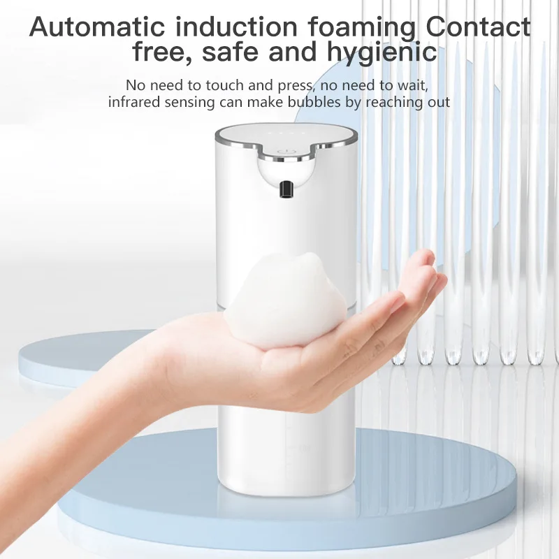 Automatic Soap Dispenser Touchless Foaming Soap Dispenser USB Rechargeable Electric 4 Level Adjustable Soap Spray Dispenser
