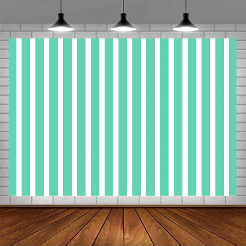 Blue And White Stripe Photography Backdrop Girl Portrait Family Birthday Party Banner Newborn Studio Props Background