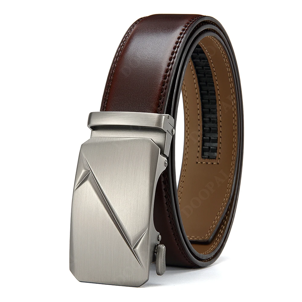 

New Metal Cracked 3D Buckle, Available in Multiple Colors, High-quality Cowhide Men's Daily Casual Waist Belt/belt