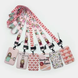 Obstetrics Gynecology Lanyard Badge Holder Uterus ID Credit Card Case Neck Strap Card Holder Phone Rope Matrona Credentials