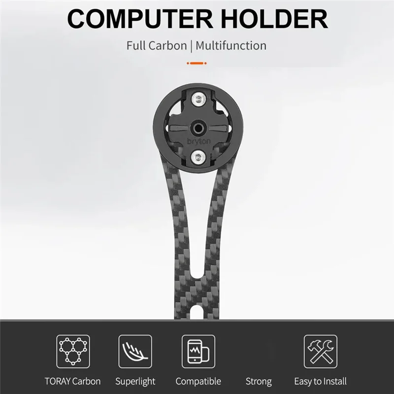 حامل كمبيوتر الدراجة الكربون الدراجات الكمبيوتر ساعة توقيت عداد السرعة جبل حامل ل Garmin العملاق Bryton Gopro حامل دائم