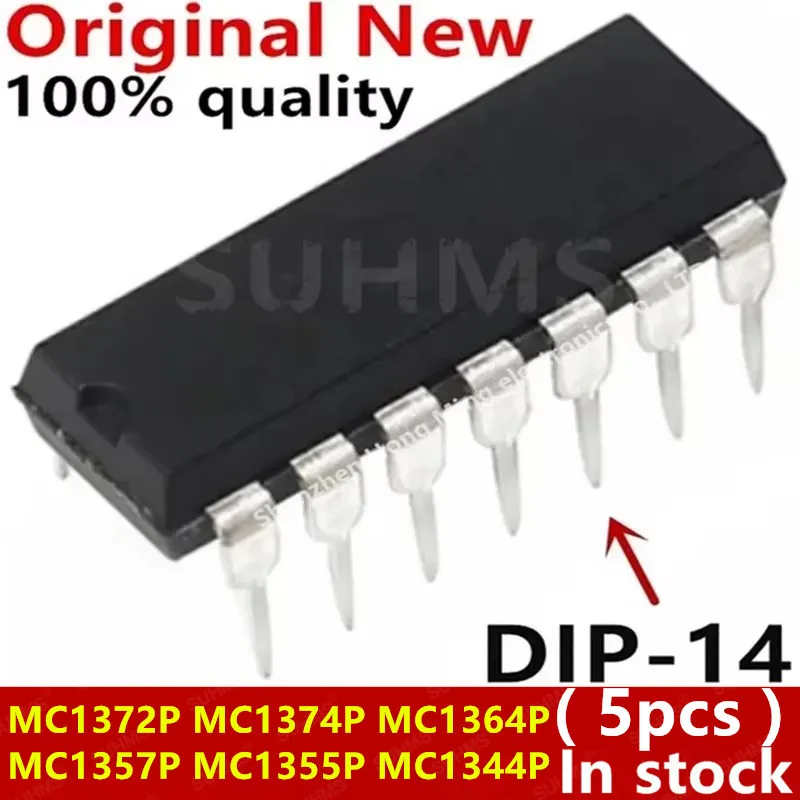 (5 Stück) 100 % neu MC1372P MC1374P MC1364P MC1357P MC1355P MC1344P DIP-14