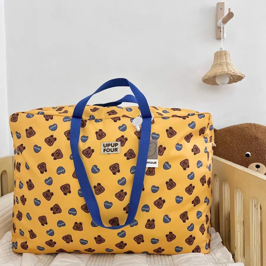 Large Capacity Quilt Storage Bag Baby Items Waterproof Mommy Travel Bag Family Clothing Diapers Organizer Cute Kids Storage Bag