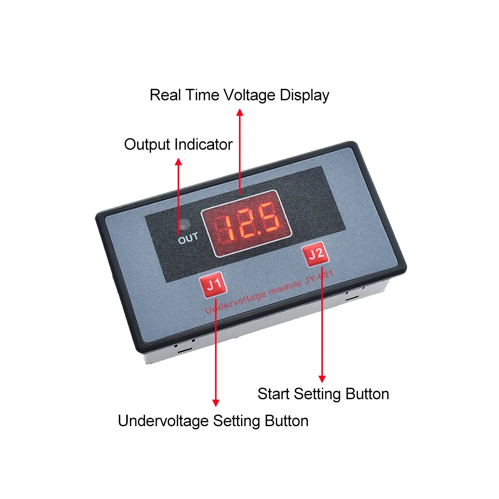 DC 12V Battery Charger Discharger Control Switch Undervoltage Overvoltage Protection Board Auto Cut Off Disconnect Controller