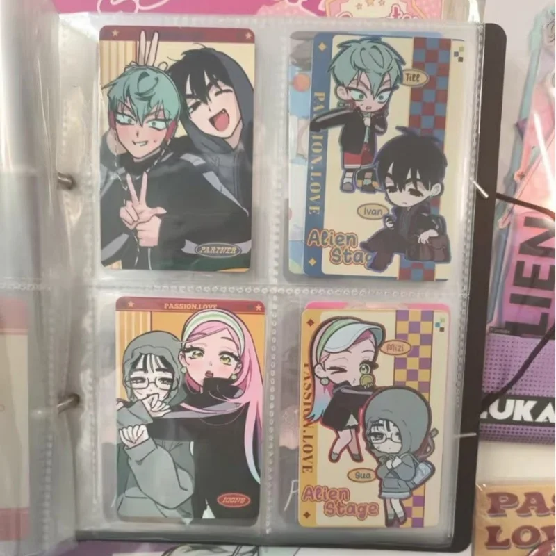 Alien Stage Photocard Anime Character Collectible Card Passion Love Theme For Anime Fans Collection Room Decoration Display