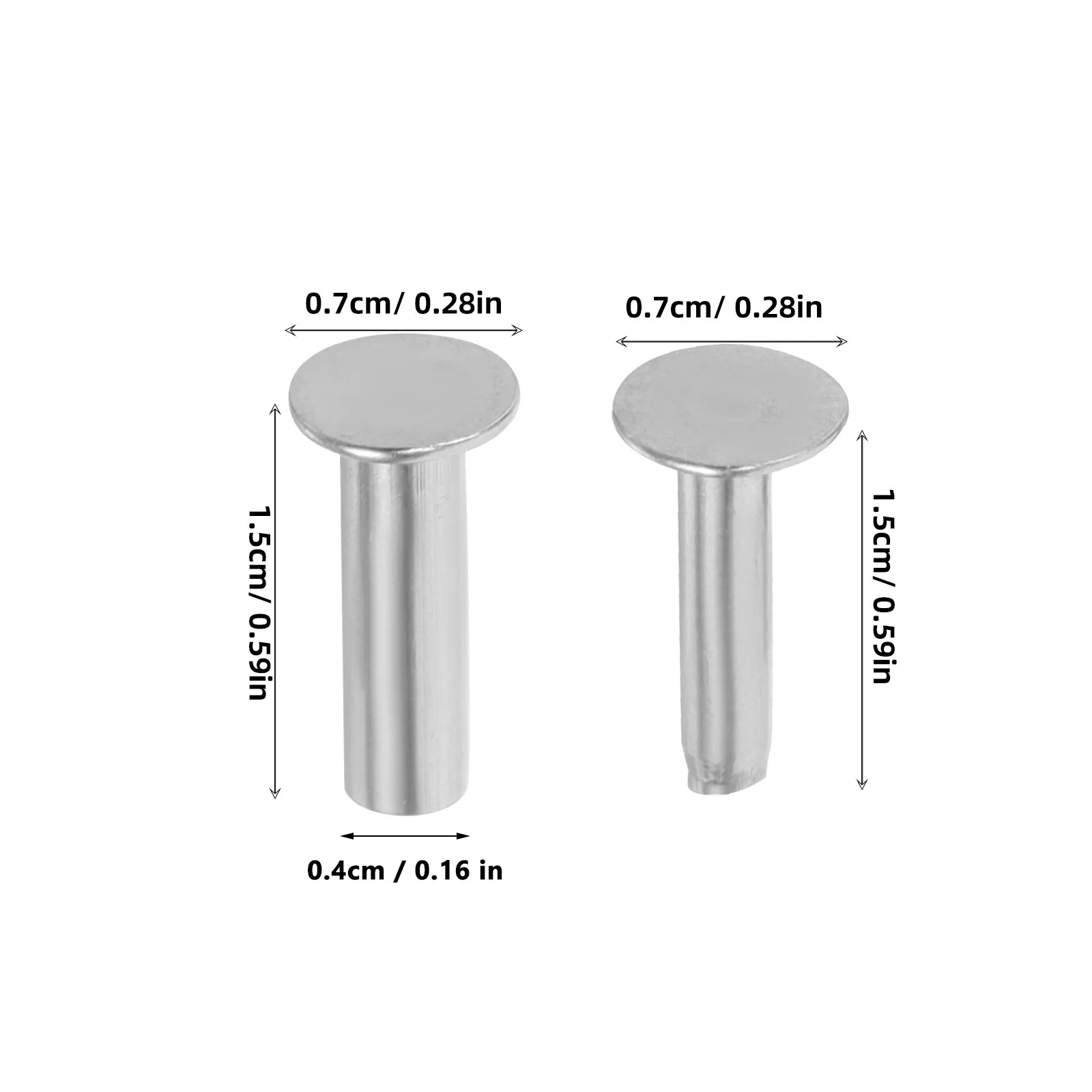 Kitchen Knife Handle Rivet Set DIY Repair Fastener Stainless Steel Pop Rivets Solid Metal Bolt Tool for Handle Restoration