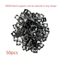 50pcs 18650 Battery Safety Anti Vibration Holder Cylindrical Bracket Li-ion Cell Storage Lithium Battery Support Stand 22x22mm