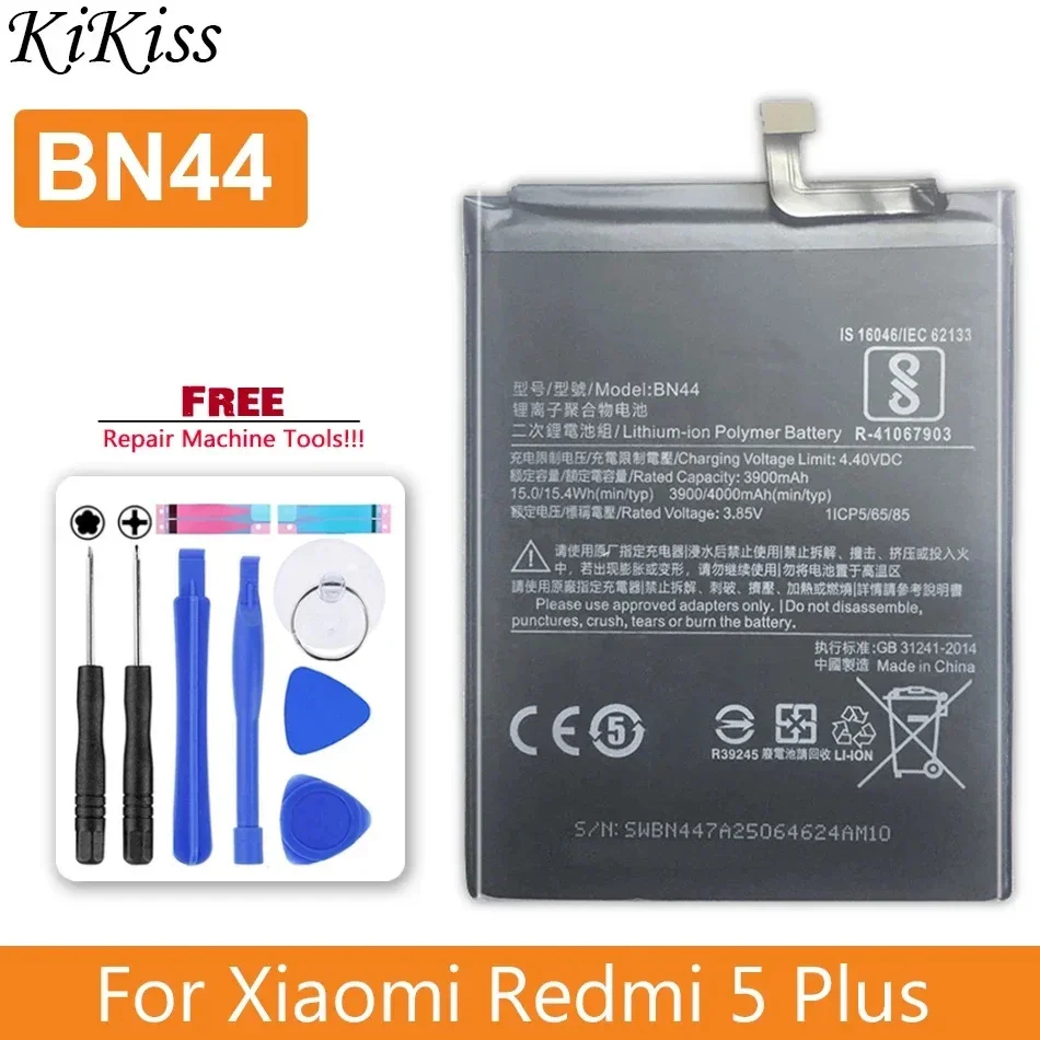 Battery For Xiaomi Redmi 3s 3 pro 5 plus Note 4 4X 5A 3 Pro BM47 BM46 BN41 BN43