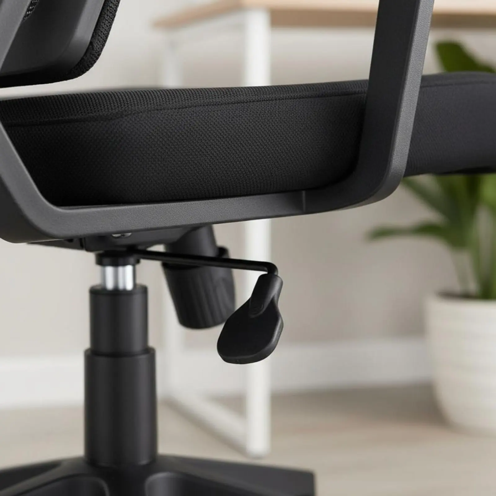 Cadeira de Escritório Ergonômica com Almofada de Espuma de Alta Densidade, Cadeira de Escritório em Malha Ergonômica, Montagem Fácil para Estudantes