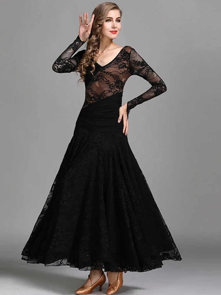 

Платье для бального вальса, танцевальные костюмы для танго, танцевальная одежда, платье для соревнований из фокстрота, женское современное платье для вальса национального стандарта