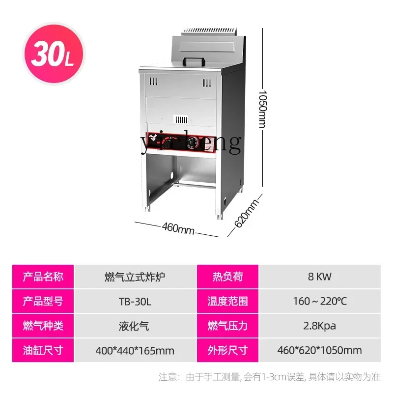 

ZK commercial vertical electric fryer double cylinder fryer large capacity fried chicken fritters stall equipment fried skewer