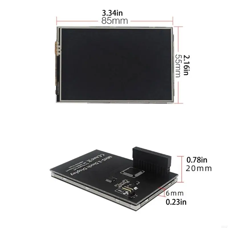 B0KF 3,5 polegadas touchscreens MHS 480x320 para Raspberrypi 4b/3b+/3b TFT LCD Display