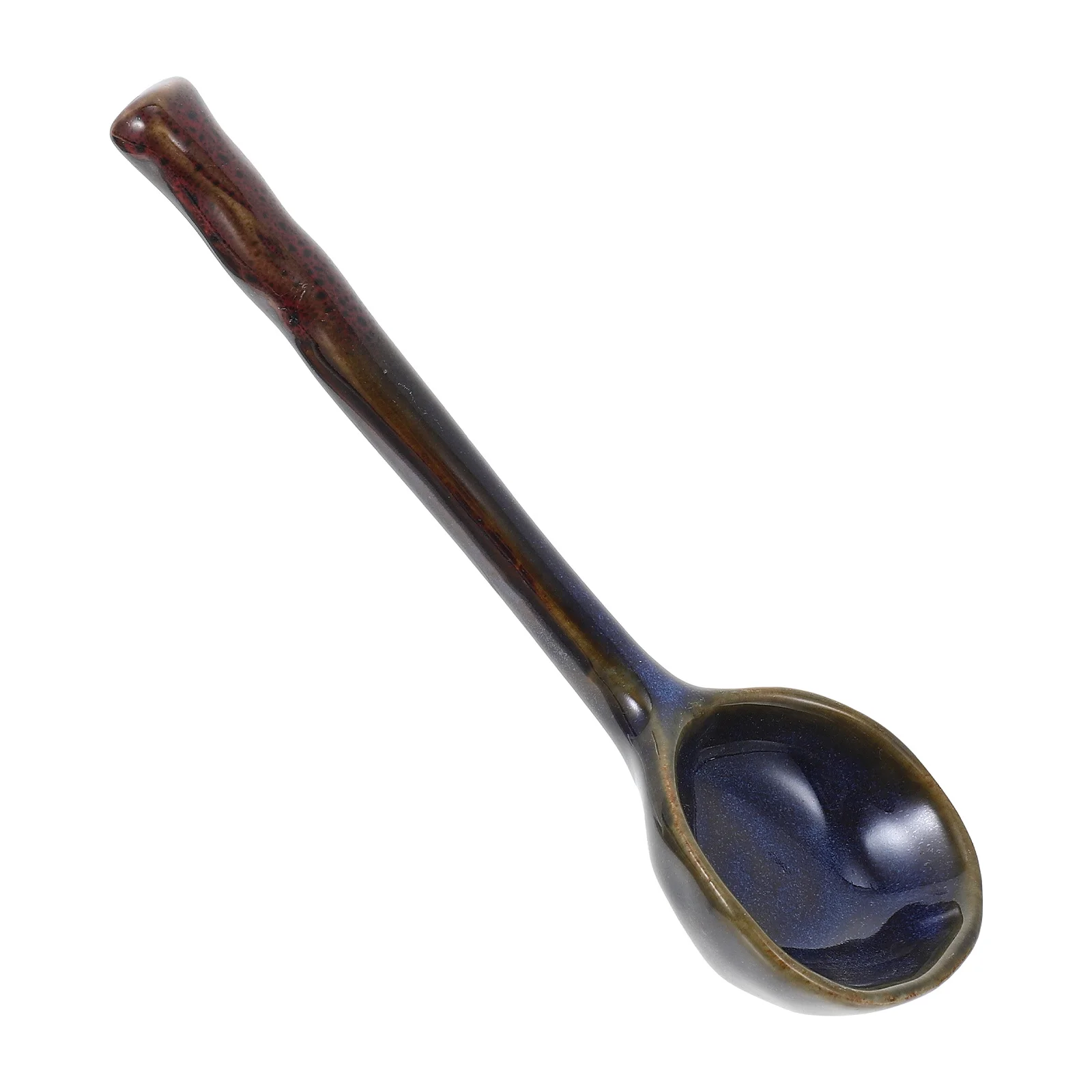 النمط الياباني ملعقة شوربة السيراميك المنزلية مطعم عصيدة الحلوى ملاعق الطعام ملعقة السيراميك ملاعق القهوة