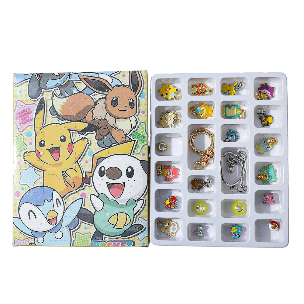 日本の漫画アニメポケモンキャラクターシリーズ DIY ビーズペンダントブレスレットブラインドボックスかわいい男性と女性のパーティーギフト