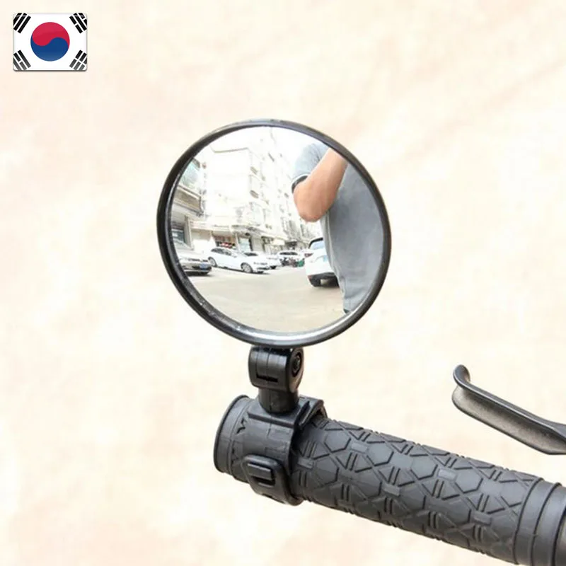 Circular blind area bicycle side review mirror 1P rear rear view mirror