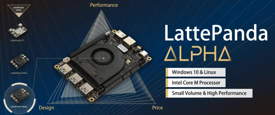 LattePanda Alpha 800s/Alpha 864s Intel 8100Y CPU كمبيوتر لوحة واحدة 8GB RAM يدعم نظام التشغيل Win10/Linux #6