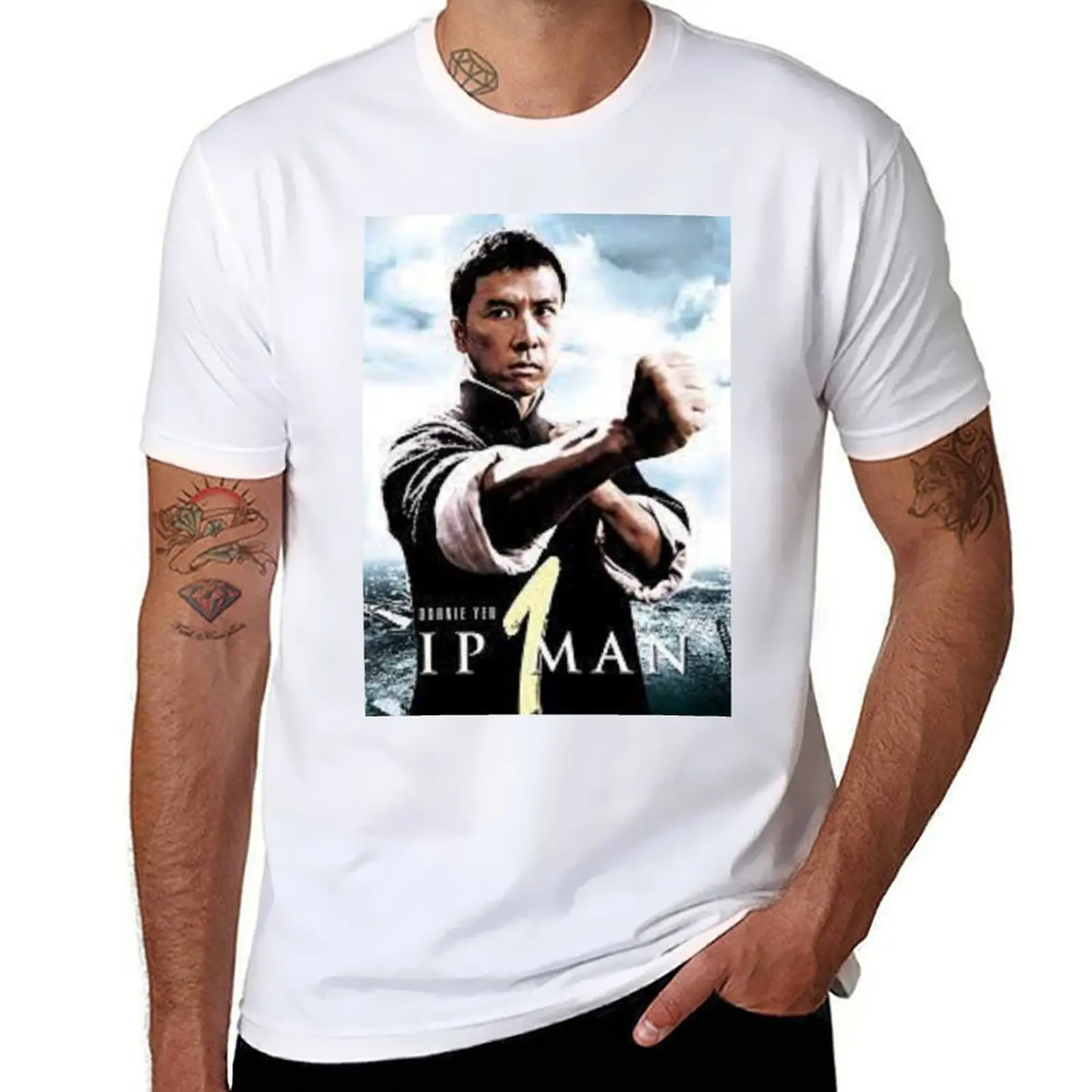 

Donnie yen футболка мужская черная хлопковая футболка однотонная мужская упаковка футболка