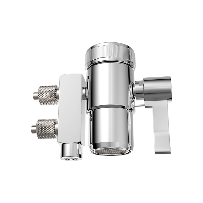 

Copper 2-way double cut valve double switch, water distributor, water purifier, faucet, inlet tee