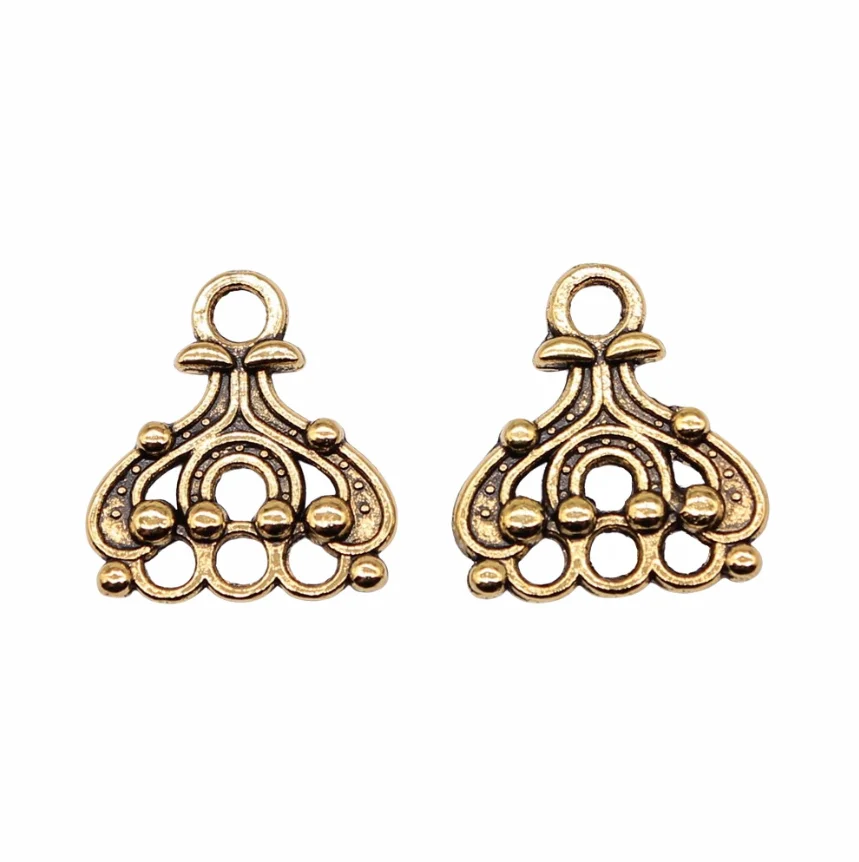 

35pcs 14x13mm Zinc alloy metal Vintage connector for handmade accessories HW3491