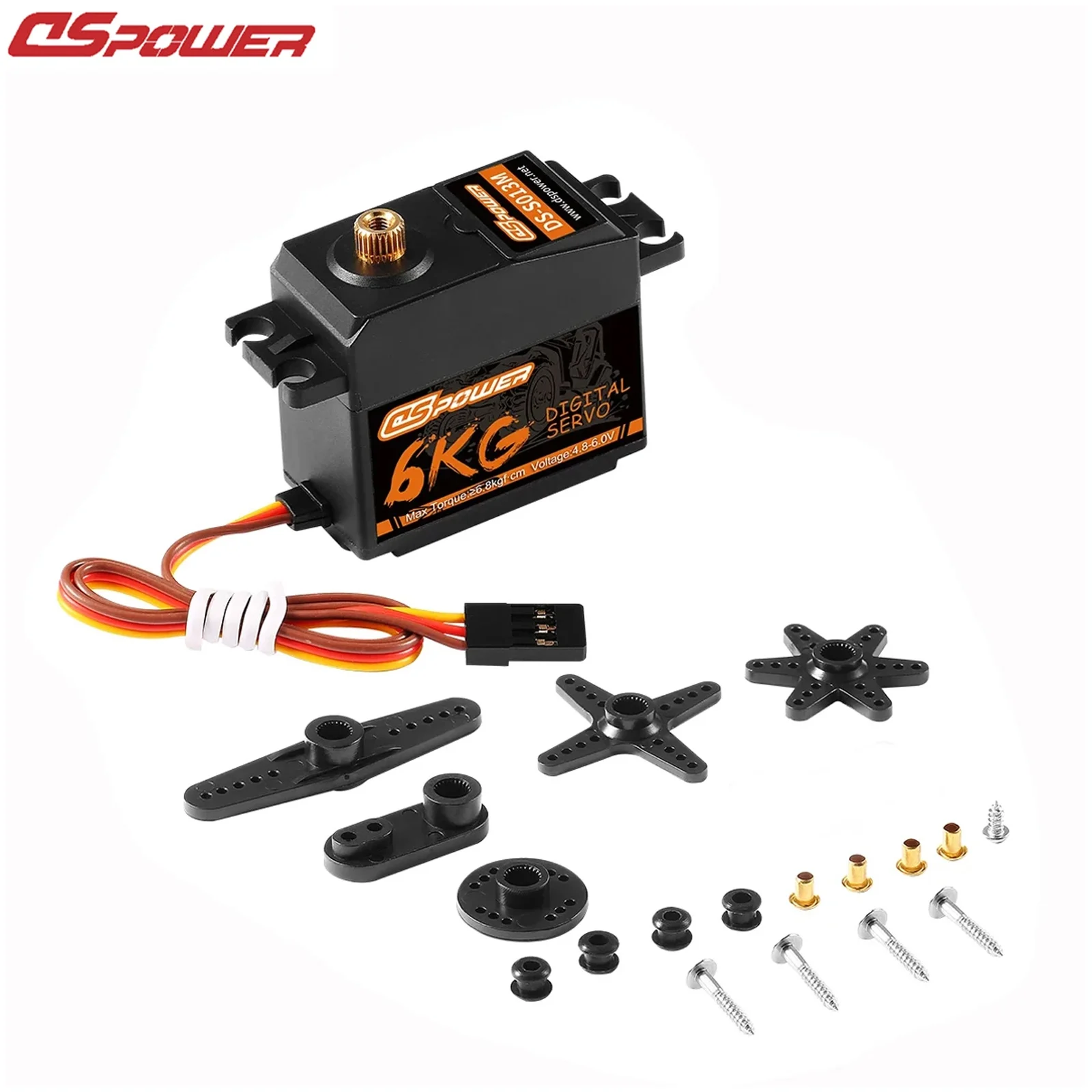 1/5/10/20 SZT. DSpower 6KG Serwo RC z Plastikowymi/Metalowymi Przekładniami Cyfrowe Serwo Silnik do Samochodów RC 1/10 1/12, Samolotów, Robotów, Helikopterów, Łodzi