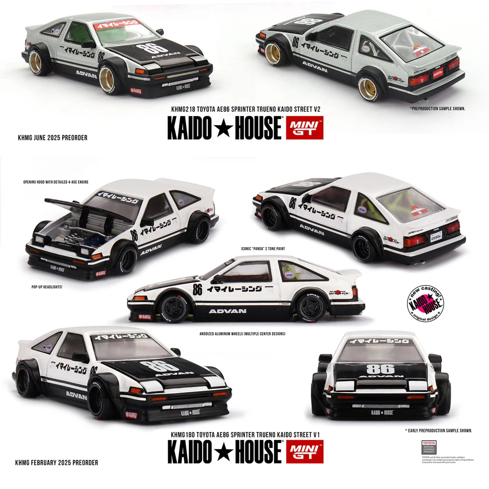 Kaido House + MINIGT Toyota AE86 Sprinter Trueno Kaido Street V1
