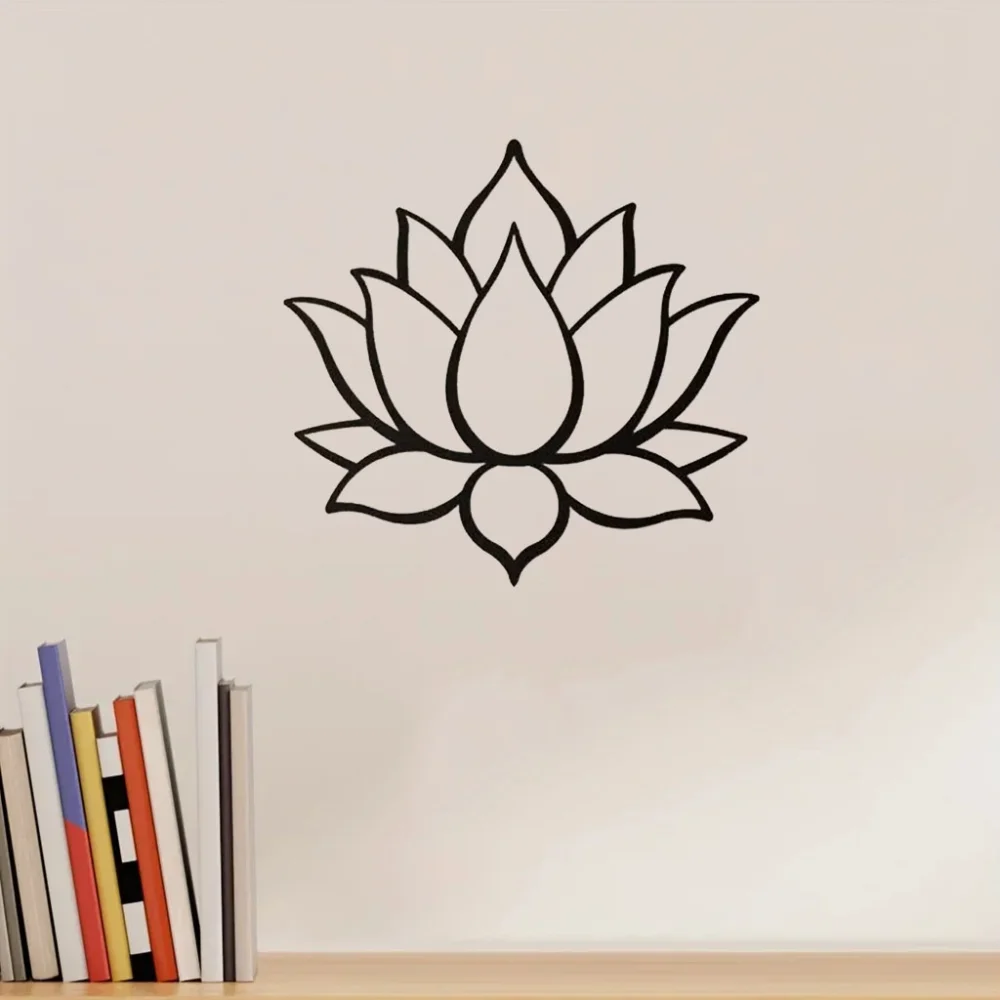 

CIFBUY's Lotus Flower Metal Wall Decor and Mandala Decor Iron Art Silhouette - Elevate Your Home Decor with Stunning Wall Art
