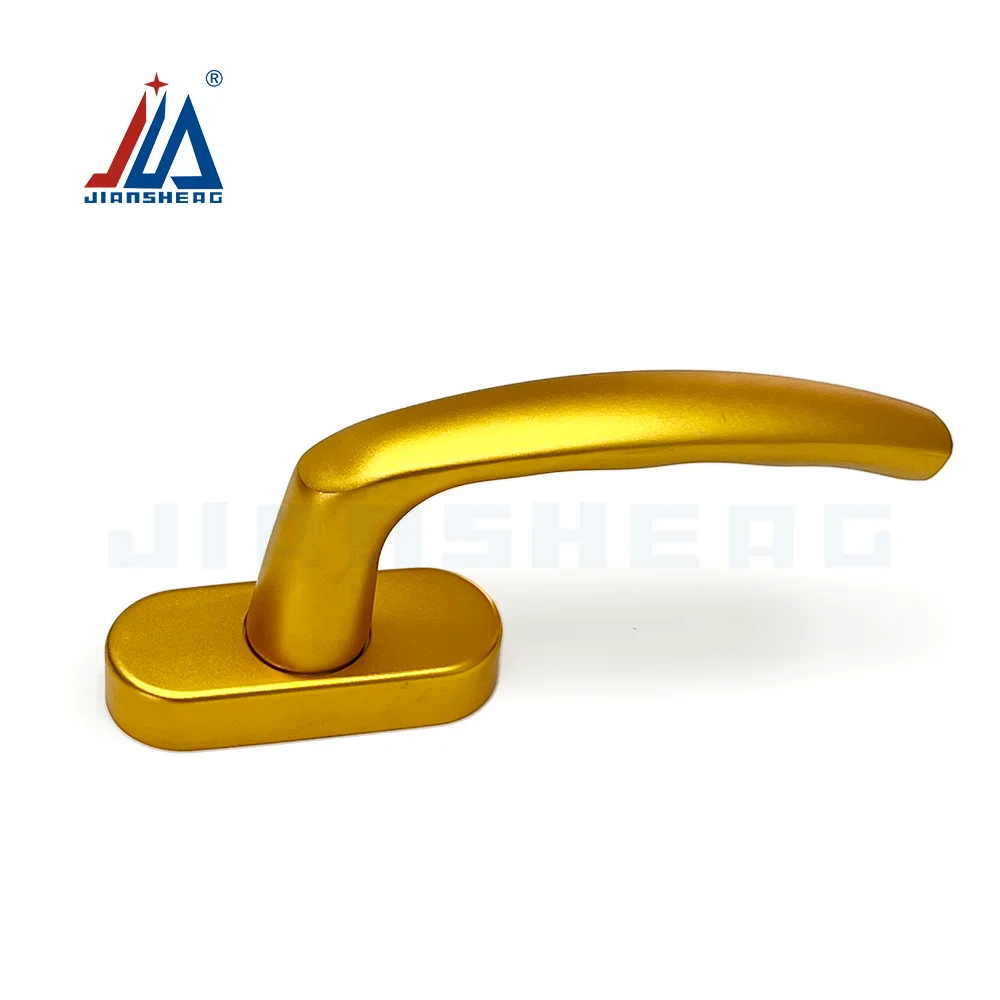 مقبض نافذة ألومنيوم على الطراز الإيطالي - تصميم مريح، لمسة نهائية مؤكسدة، قفل آمن لأبواب/نافذ من الألومنيوم