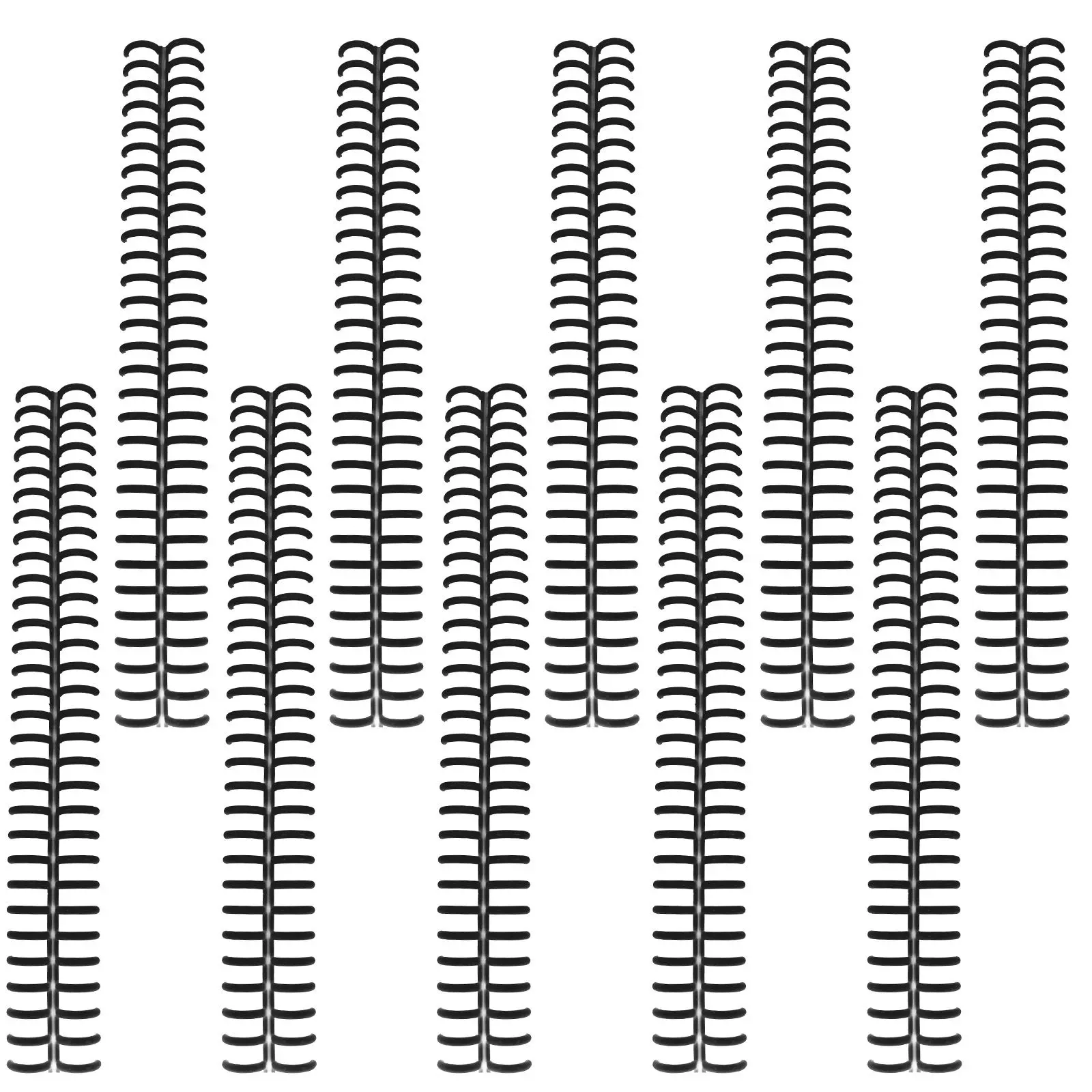 

10Pcs Loose Leaf Binder Rings Plastic Sturdy for Notebook Calendar Report DIY Spiral Binding Rings Replacement Clips