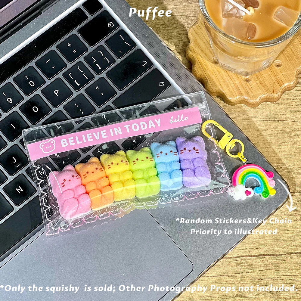 لعبة إسفنجية من السيليكون للطعام من الدوبامين كيتي، لعبة طابا إسفنجية مصنوعة يدويًا، لعبة ضغط لاصقة ناعمة، هدية عيد الميلاد وعيد الفصح