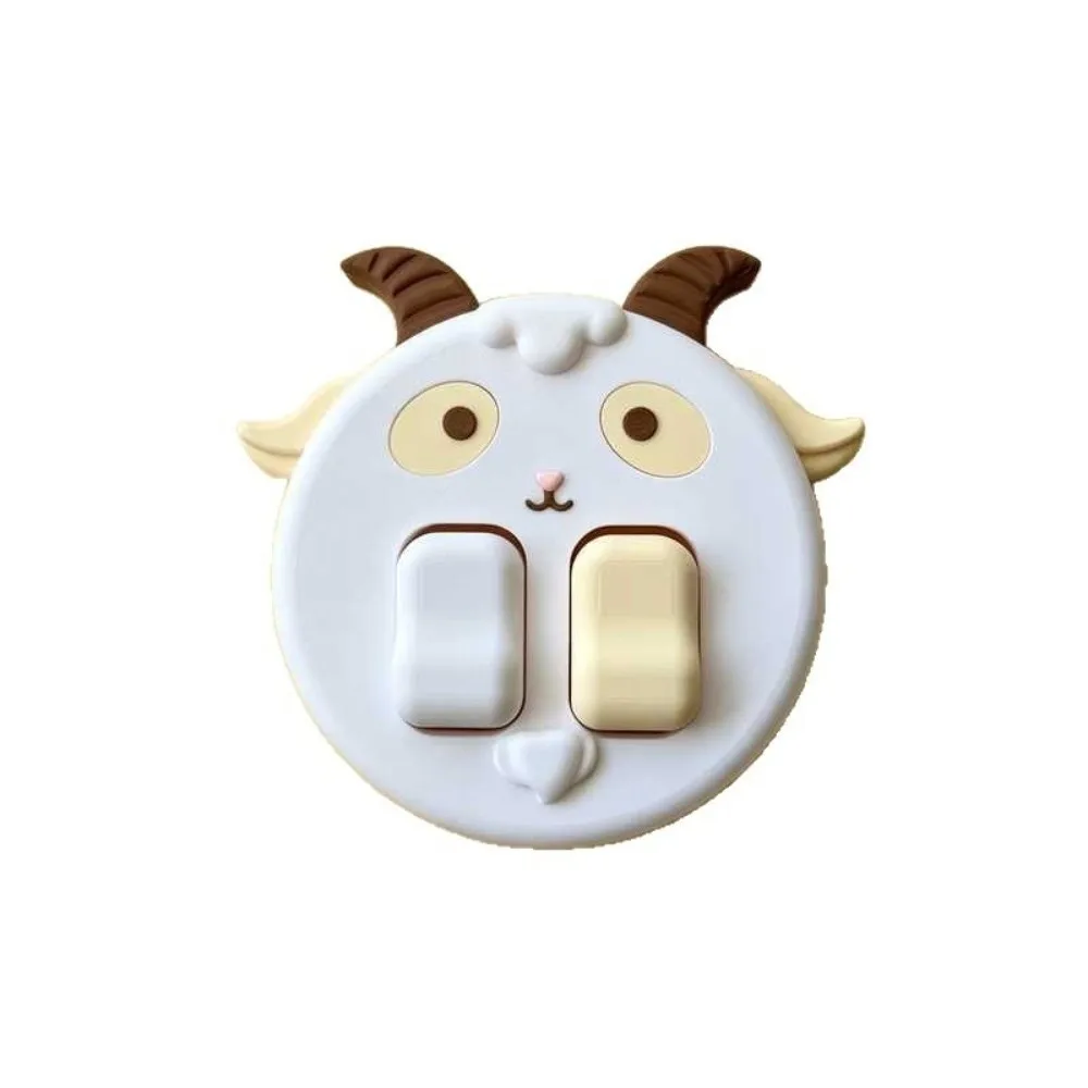 3D Printed Switch Panel Cover 86 Wall Switch Cartoon Animal Wall Switch Plate Rounded Edges Raised Paw Buttons