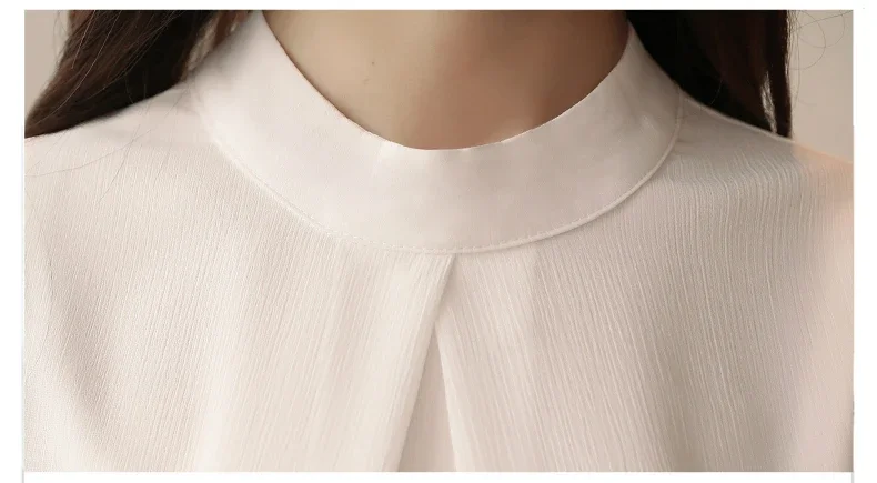 Fashion Women Blouses 2023 Sleeveless Women Shirts Summer Stand Collar Chiffon Women Blouse Shirt Womens Tops And Blouses B221