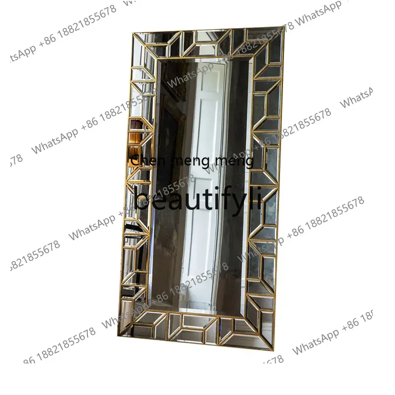 

GRetro idyllic dressing, simple, floor-to-ceiling, European bathroom, bedroom vanity, makeup mirror