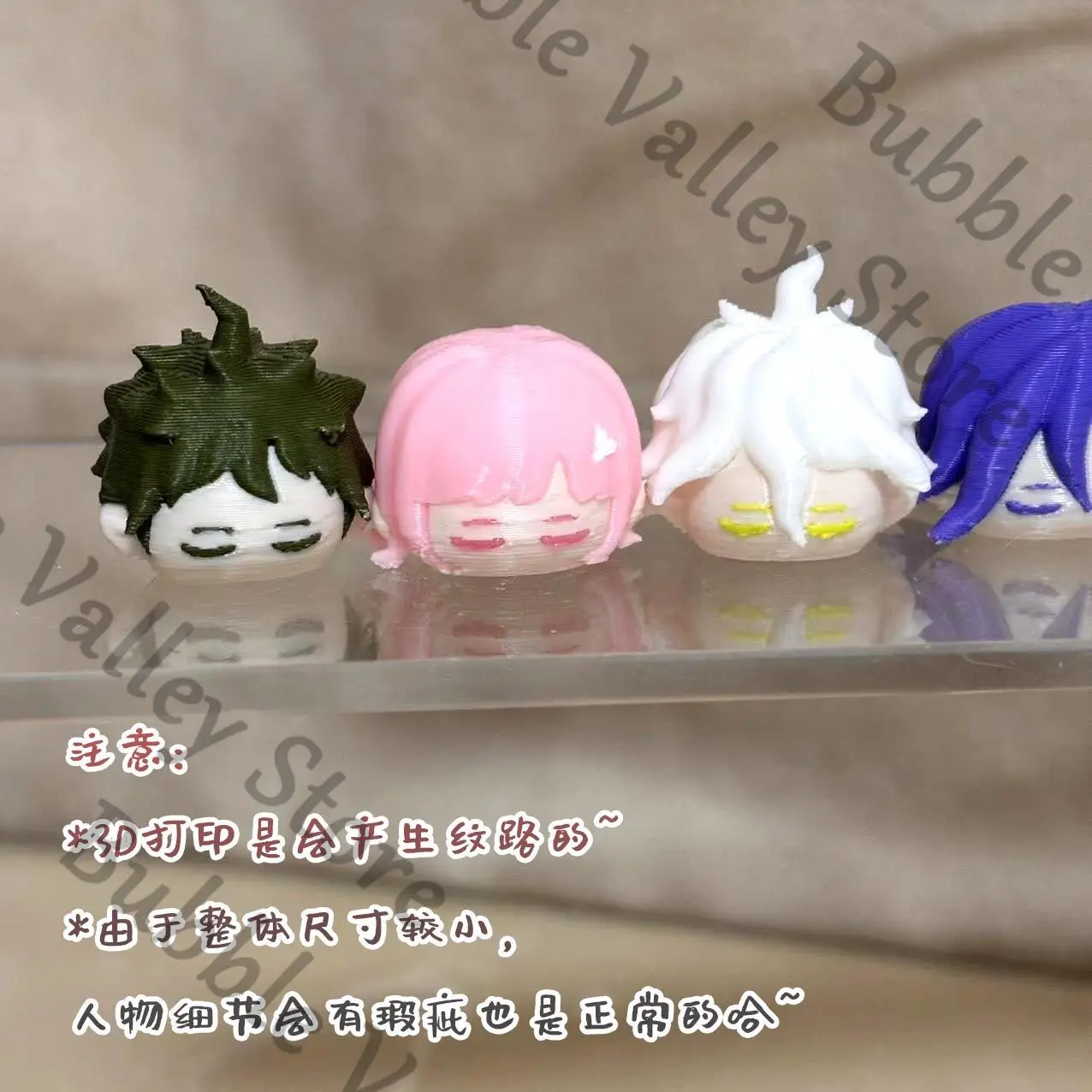 Anime Danganronpa Nagito Komaeda Kokichi Oma Toko Fukawa Cosplay 3D Printing Lying Down Figurine Cartoon Garage Kits Adorn Xmas