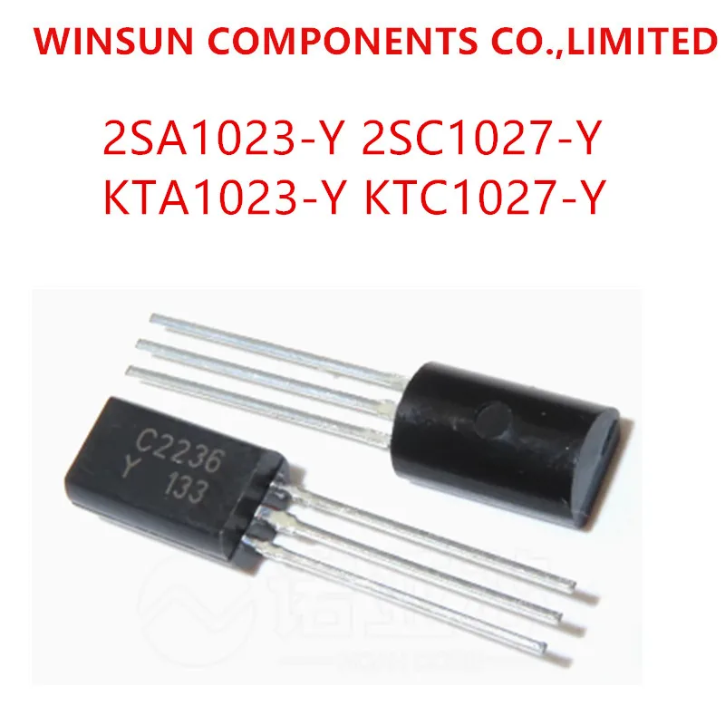 100% New Imported Original 2SA1023-Y 2SC1027-Y KTA1023-Y KTC1027-Y A1023 C1027 TO-92 Power Triode