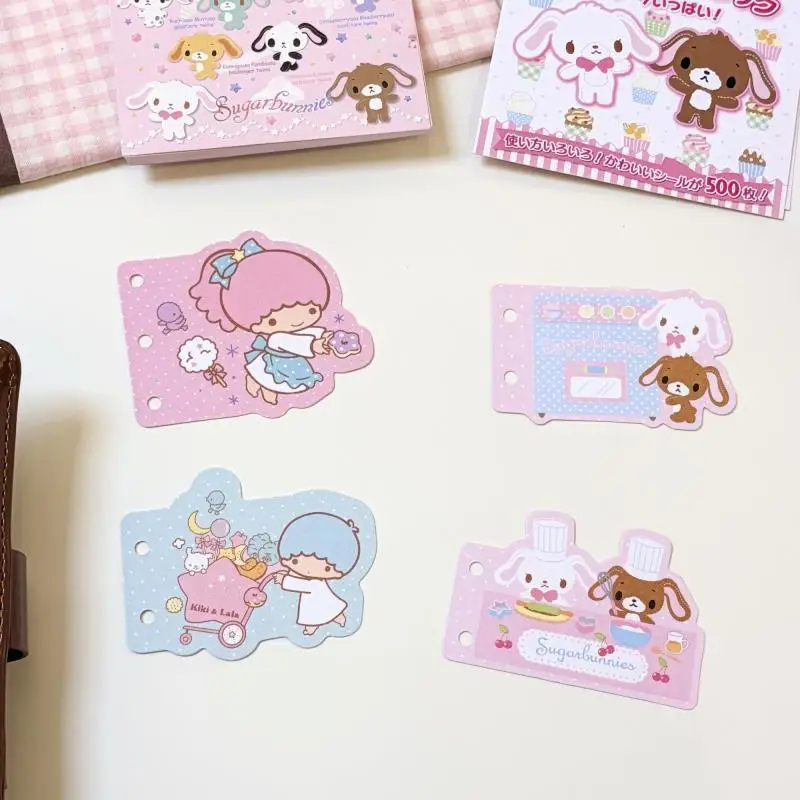 Cartoon Shirousa Flash Sand Pagination Cute Anime Rabbit Little Twin Stars Diary Diy Collection Clip A7M5 Universal Friend'sgift