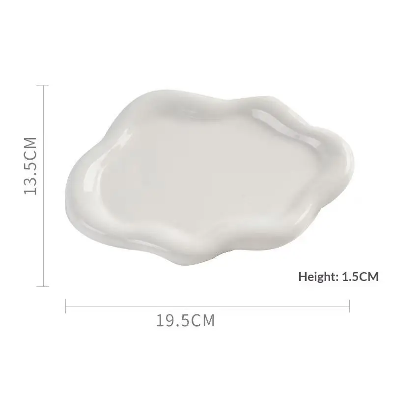Cloud-Shaped Plastic Jewelry Tray, Decorative Storage