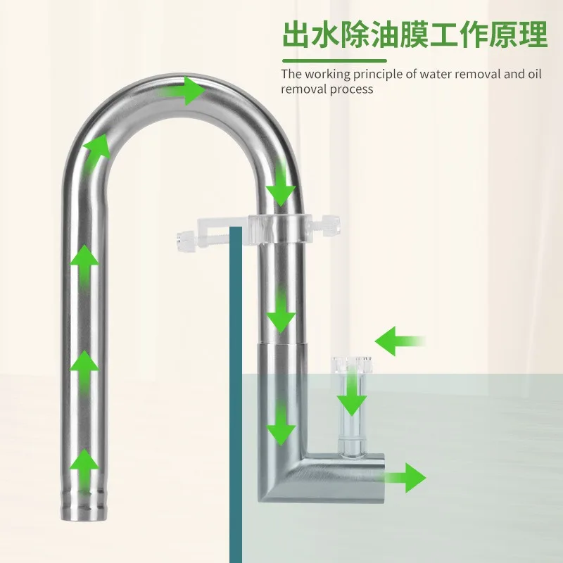 أنبوب فلتر حوض السمك من الفولاذ المقاوم للصدأ ، مدخل ومخرج ، مضاد للأسماك والروبيان ، مكون قابل للتمديد ، إكسسوارات تصنعها بنفسك #2