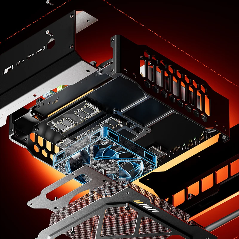 Desktop Gaming PC High-End Mini PC with Dedicated Graphics, Intel Core i7-7940HX and AMD Radeon RX 7600 XT Graphics Card—Play AA
