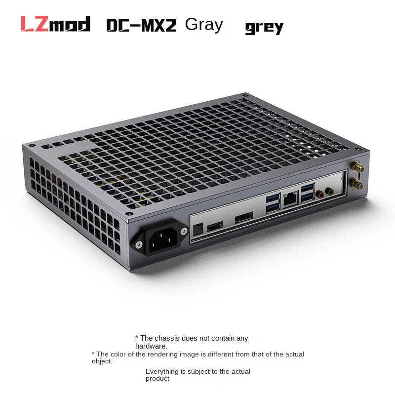 Lzmod 1.8L mini DC-MX2 Thin itx half-height chassis full aluminum alloy double-sided chamfer