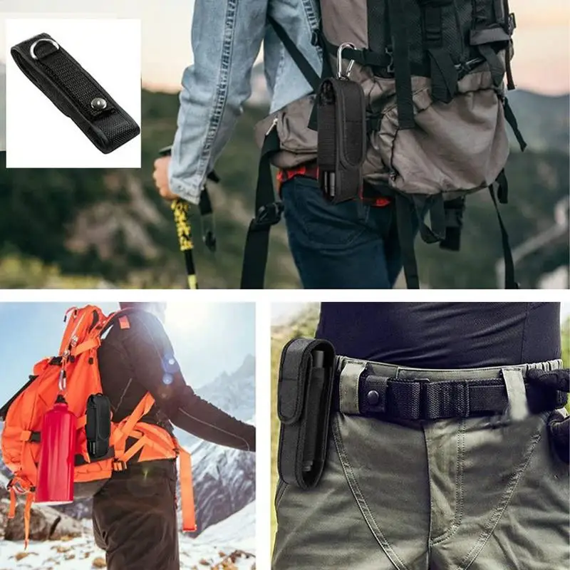 Flashlight Cover Case Flashlight Pouch LED Torch Cover LED Torch Nylon Protective Cover for Hunting Camping Outdoor Hiking view 5