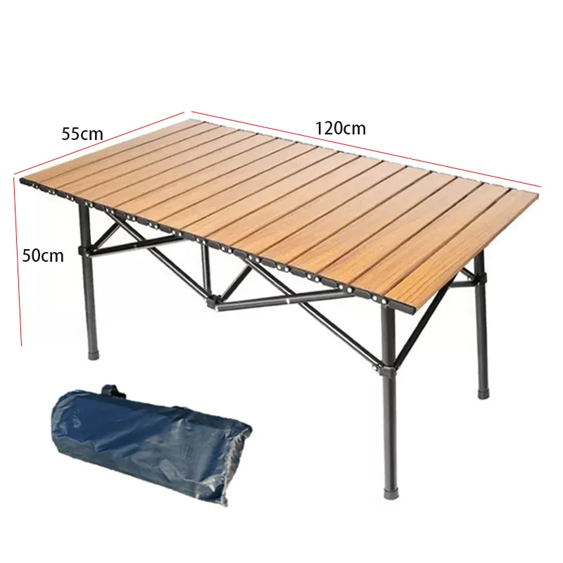 

Manufacturer Sales Outdoor Folding Table Portable Leisure Furniture for Barbecue Camping Fishing Egg Roll Long Table