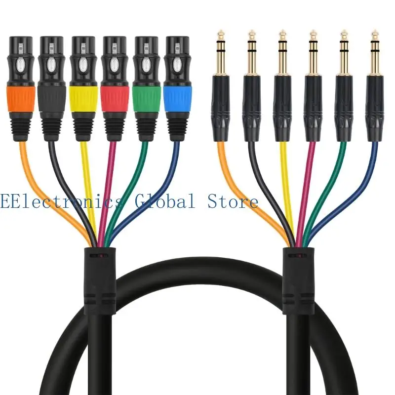 462B Male Phone End to XLR Female Speaker Snake Cable for Live Sound Routing