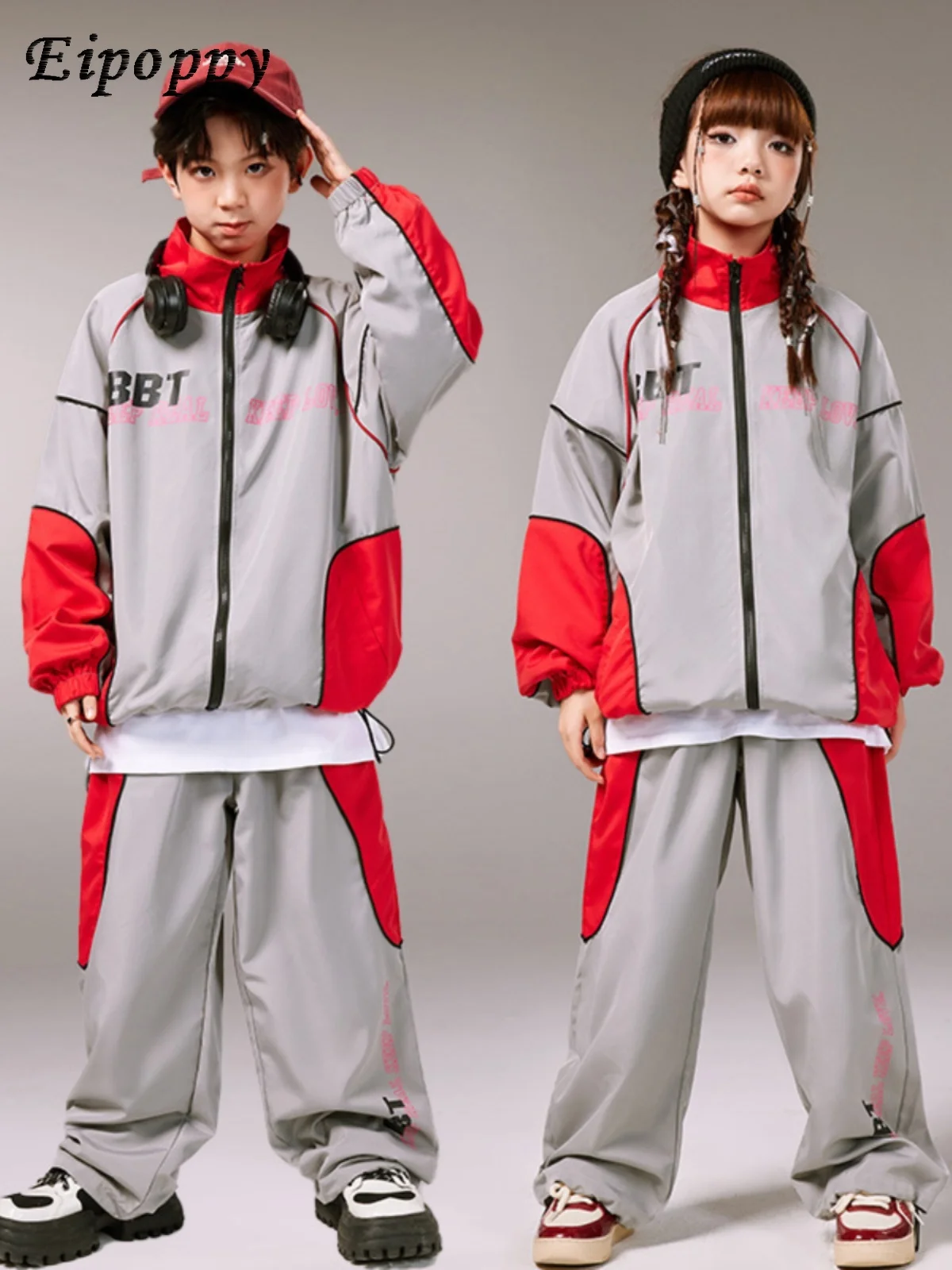 Children's Hip Hop Fashion Clothing Suit Primary School Student Sports Meeting Class Clothes 2 Children's Hip Hop Cool