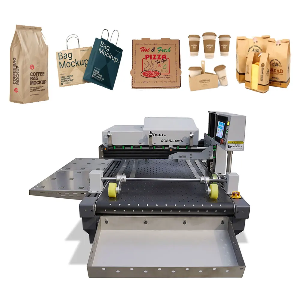 Fast Speed single pass printer cardboard carton non woven bag paper bag printing machine