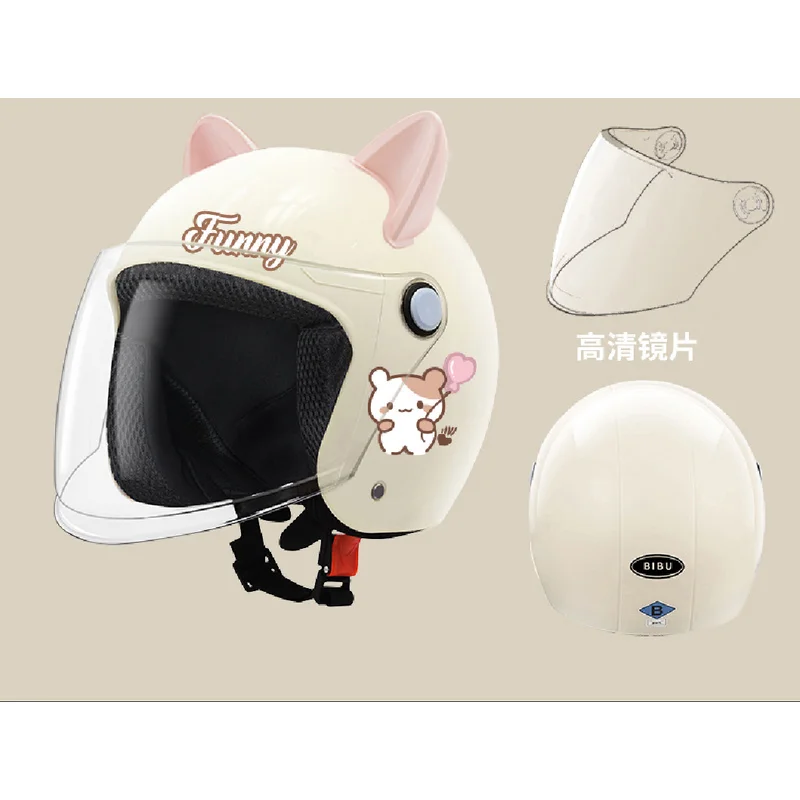 

Electric bicycle helmet female men battery car motorcycle helmet all season winter warm helmet