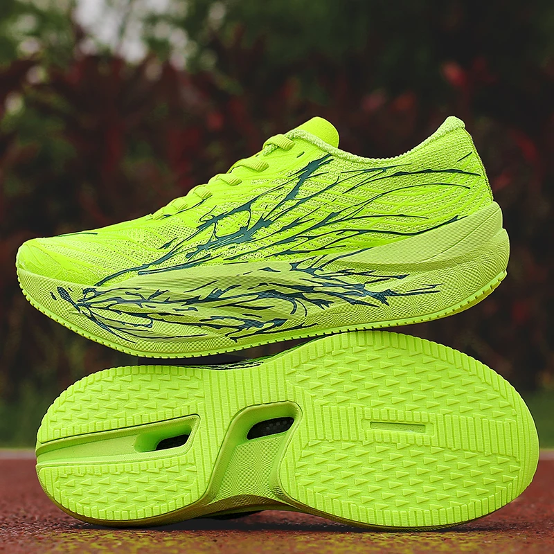 Men Women Running Shoes Cushioned Sneakers Jogging Training Shoes Anti-slip Casual Athletic Shoes Breathable Mesh Walking Shoes