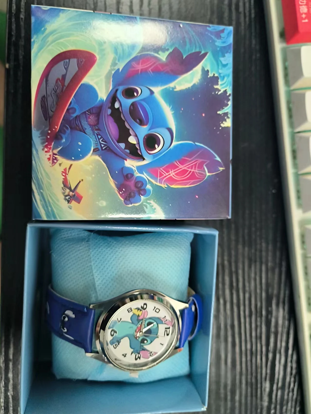 Stitch Gift Box Horloge Pointer Quartz Kinderen Box Gift Watch Meisjes Kawaii Stitch Box Horloge Verjaardagscadeau Schattig Girly Heart